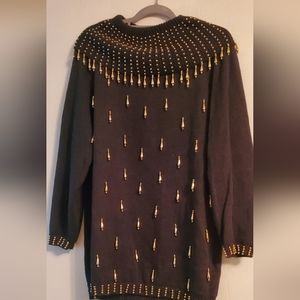 Black oversized sweater